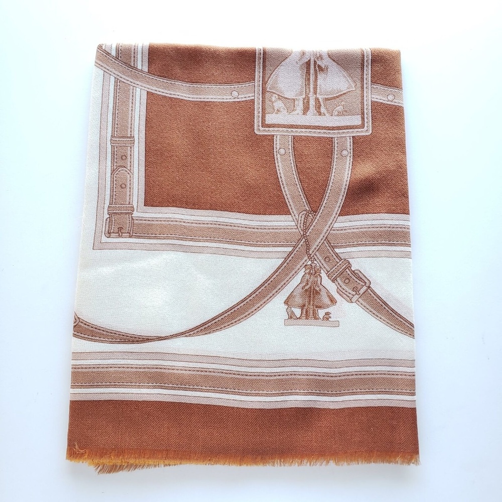 Burberry Archive Print Square Cashmere Scarf oversized - Picture 3 of 6